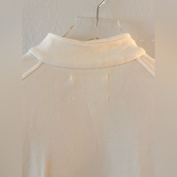 Tory Sport Burch Ivory Asymmetrical Pullover Half Zip White XS Track Jacket - Picture 7 of 10